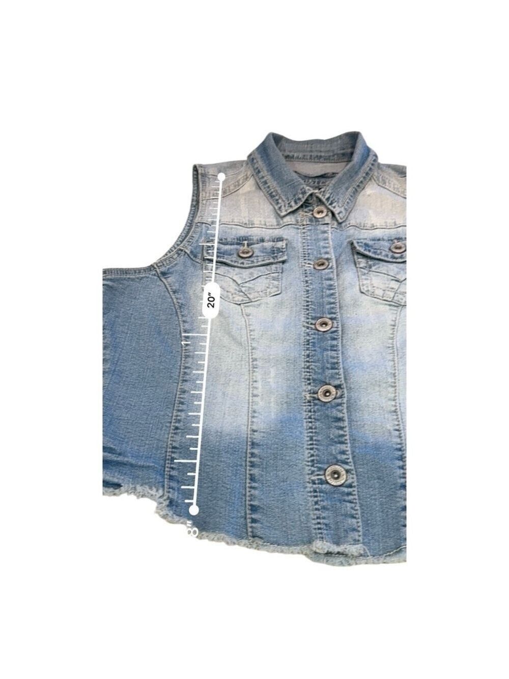 Maurices Denim Vest Size 1 - Picture 5 of 9